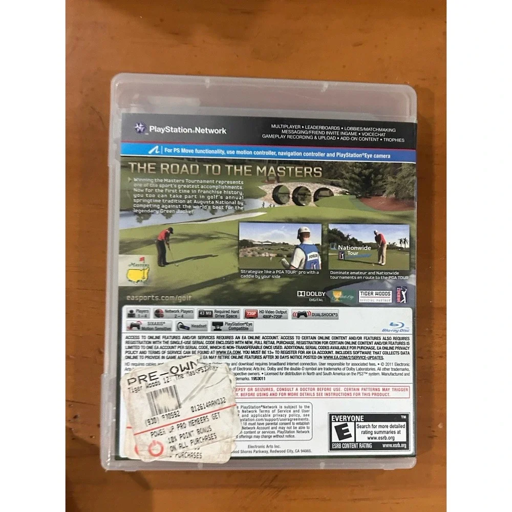Tiger Woods PGA Tour 12: The Masters (Sony PlayStation 3, 2011)